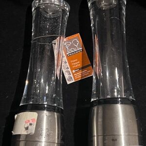 Peugeot Maman U’Select Shaftless 8.25”Salt&Pepper Mill Stainless Steel &Glass